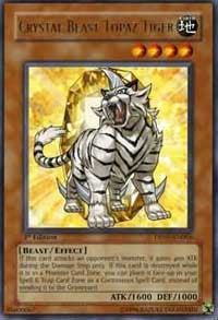 Crystal Beast Topaz Tiger [DP07-EN004] Rare | Exor Games Truro