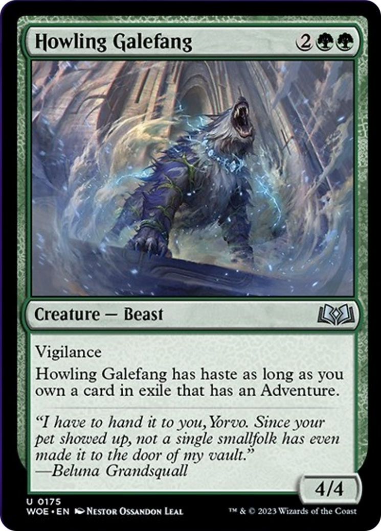 Howling Galefang [Wilds of Eldraine] | Exor Games Truro