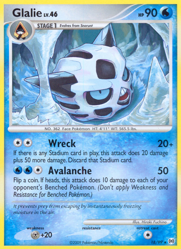 Glalie (18/99) [Platinum: Arceus] | Exor Games Truro
