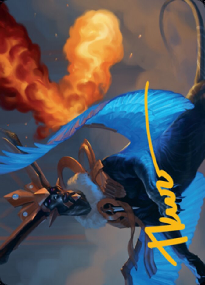 Disdainful Stroke Art Card (Gold-Stamped Signature) [Streets of New Capenna Art Series] | Exor Games Truro