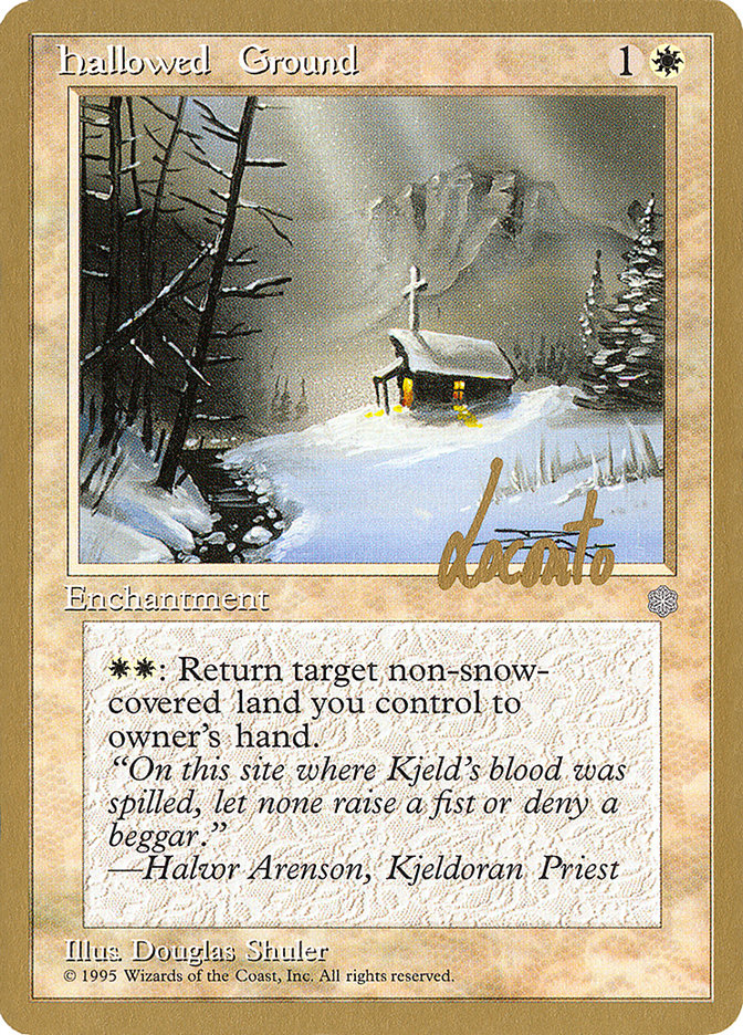 Hallowed Ground (Michael Loconto) [Pro Tour Collector Set] | Exor Games Truro