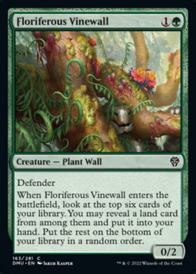 Floriferous Vinewall [Dominaria United] | Exor Games Truro