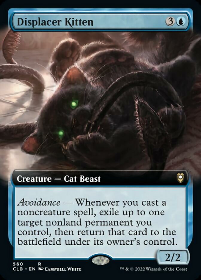 Displacer Kitten (Extended Art) [Commander Legends: Battle for Baldur's Gate] | Exor Games Truro