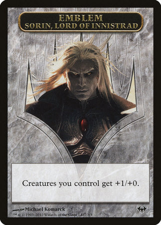 Emblem - Sorin, Lord of Innistrad [Dark Ascension Tokens] | Exor Games Truro