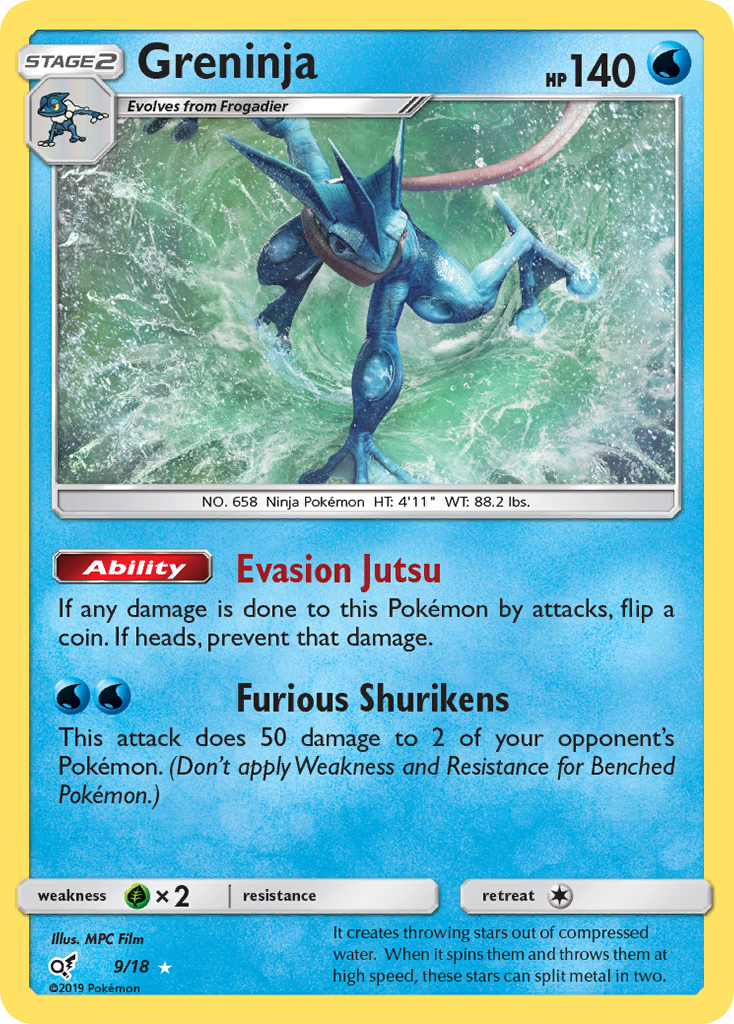 Greninja (9/18) [Sun & Moon: Detective Pikachu] | Exor Games Truro