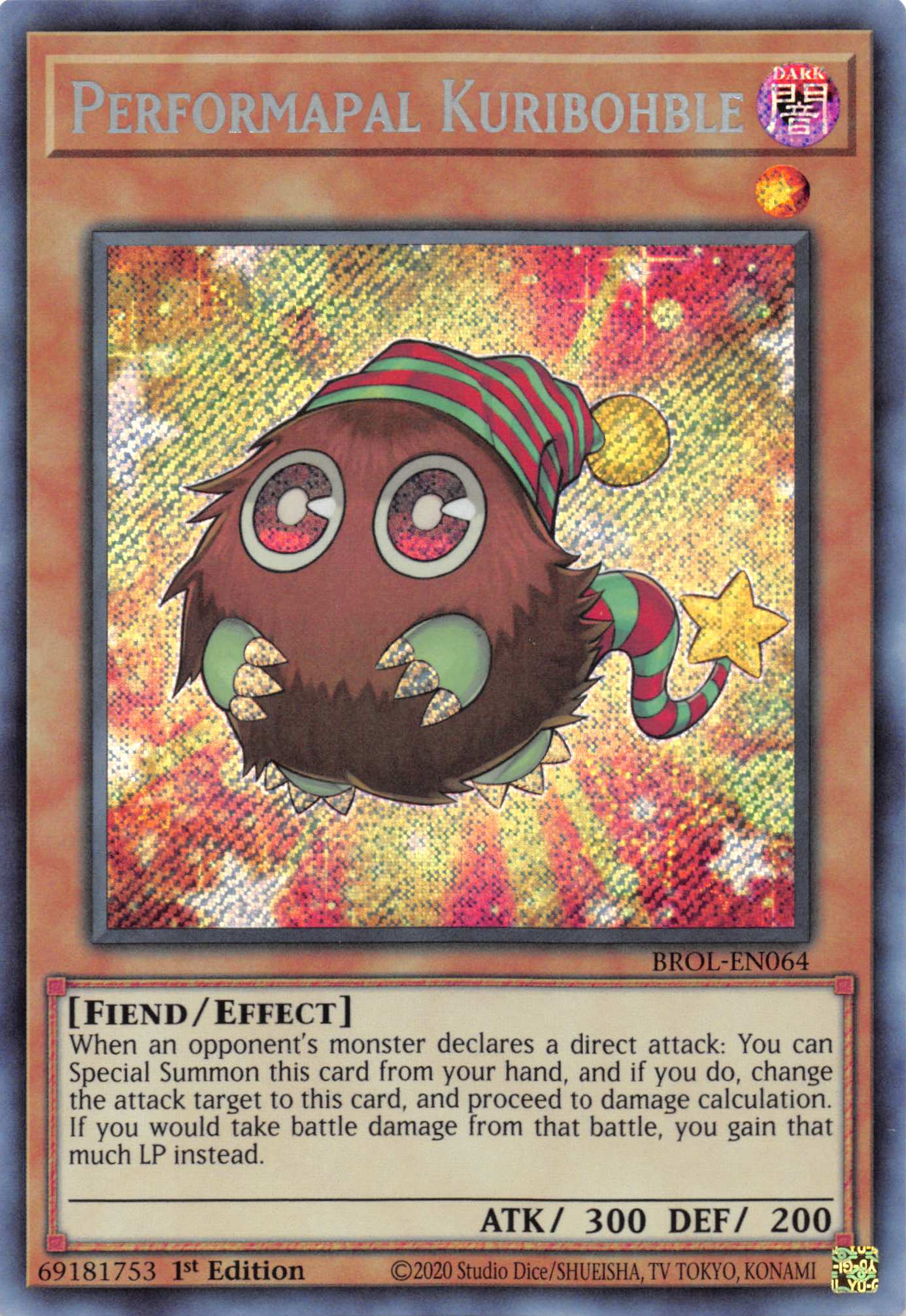 Performapal Kuribohble [BROL-EN064] Secret Rare | Exor Games Truro