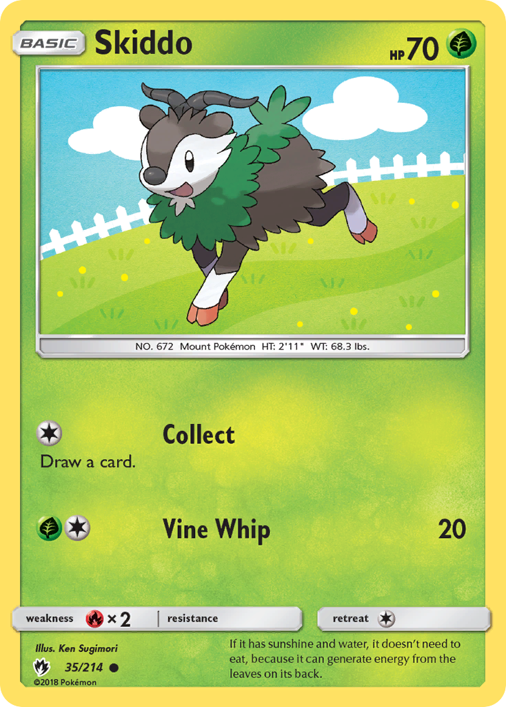 Skiddo (35/214) [Sun & Moon: Lost Thunder] | Exor Games Truro