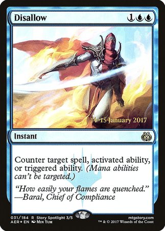 Disallow [Aether Revolt Promos] | Exor Games Truro