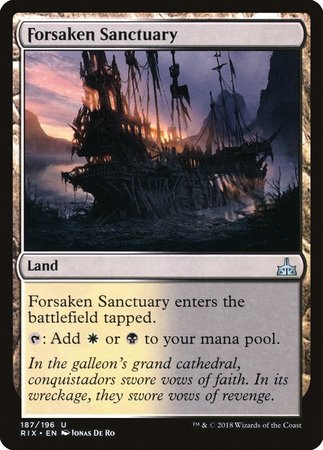 Forsaken Sanctuary [Rivals of Ixalan] | Exor Games Truro