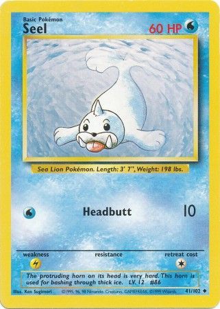 Seel (41/102) [Base Set Unlimited] | Exor Games Truro