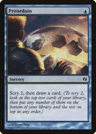 Preordain [Duel Decks: Venser vs. Koth] | Exor Games Truro