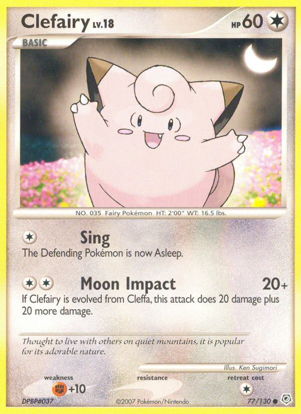 Clefairy (77/130) [Diamond & Pearl: Base Set] | Exor Games Truro