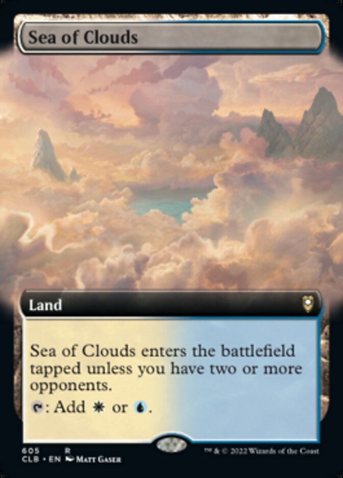 Sea of Clouds (Extended Art) [Commander Legends: Battle for Baldur's Gate] | Exor Games Truro