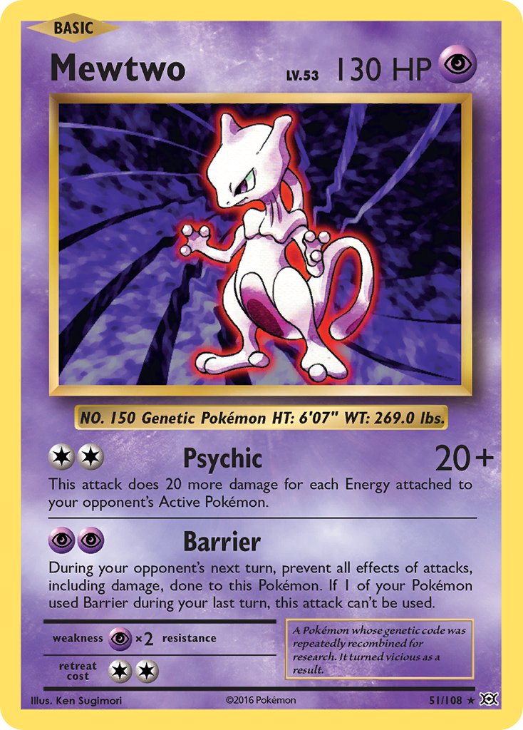 Mewtwo (51/108) (Theme Deck Exclusive) [XY: Evolutions] | Exor Games Truro