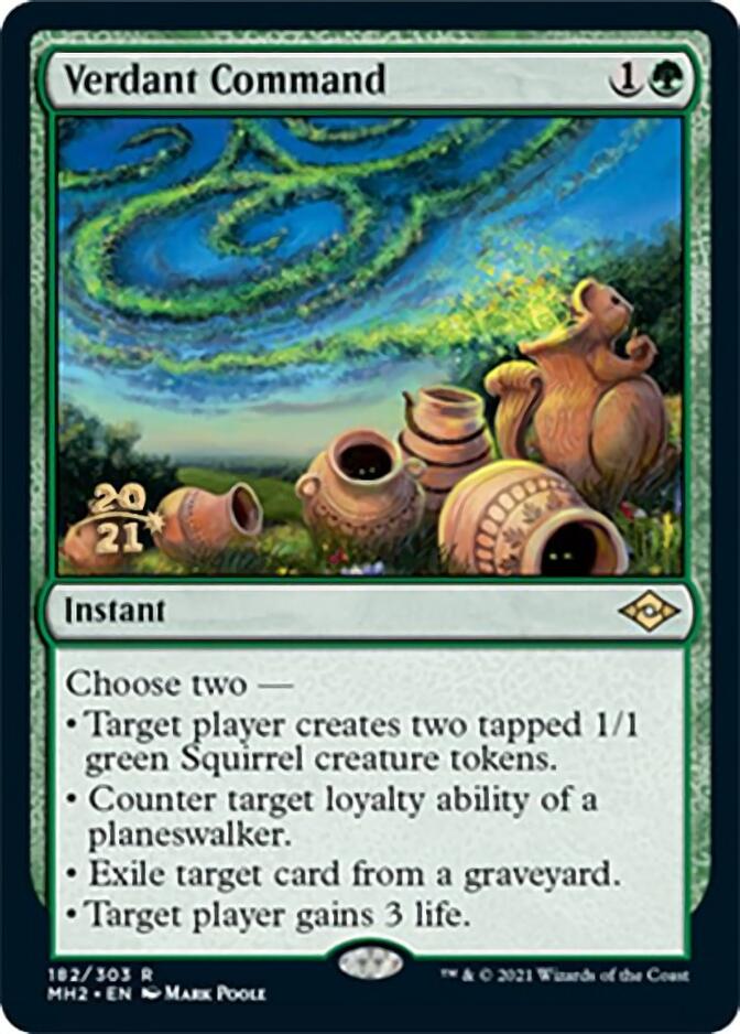 Verdant Command [Modern Horizons 2 Prerelease Promos] | Exor Games Truro