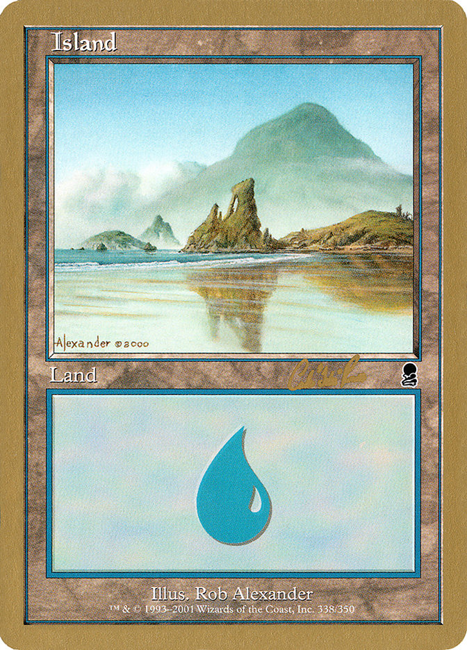 Island (cr338) (Carlos Romao) [World Championship Decks 2002] | Exor Games Truro