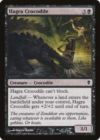 Hagra Crocodile [Zendikar] | Exor Games Truro