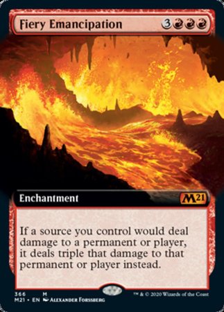 Fiery Emancipation (Extended Art) [Core Set 2021] | Exor Games Truro