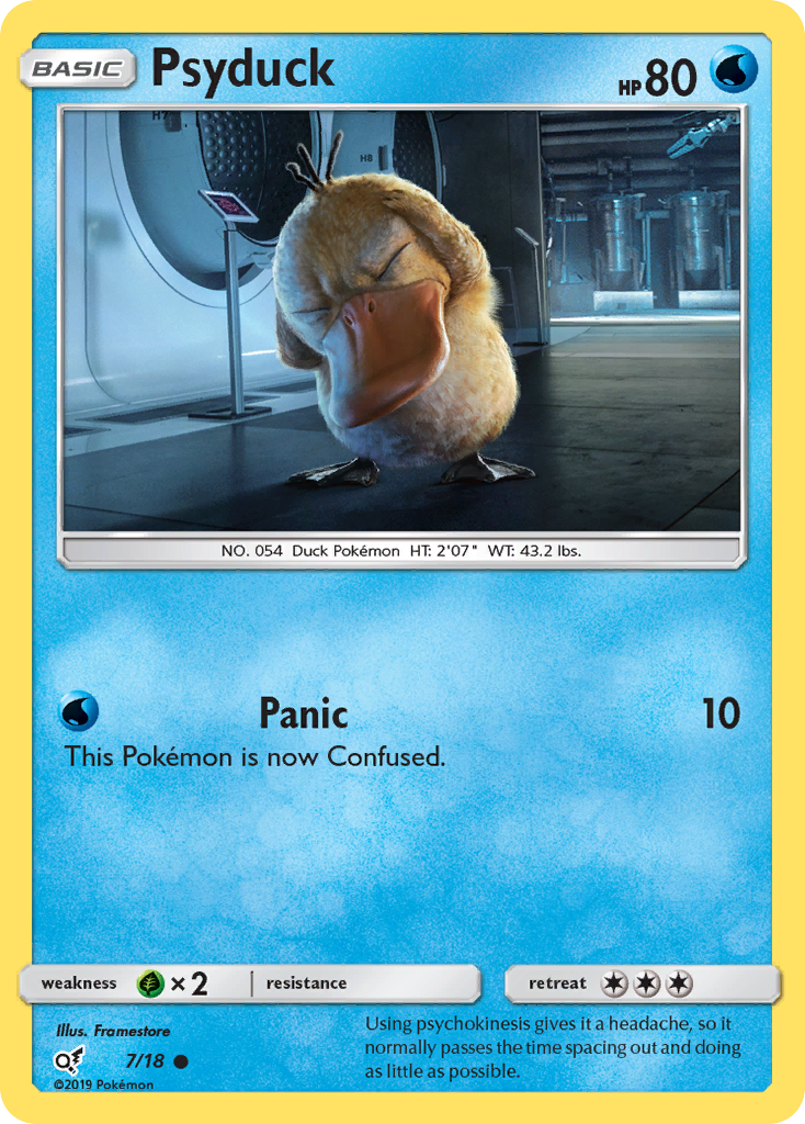 Psyduck (7/18) [Sun & Moon: Detective Pikachu] | Exor Games Truro