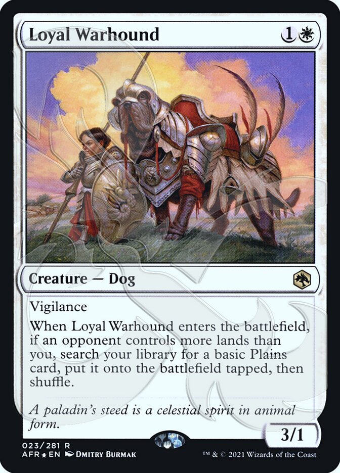 Loyal Warhound (Ampersand Promo) [Dungeons & Dragons: Adventures in the Forgotten Realms Promos] | Exor Games Truro