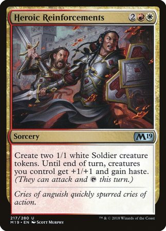 Heroic Reinforcements [Core Set 2019] | Exor Games Truro
