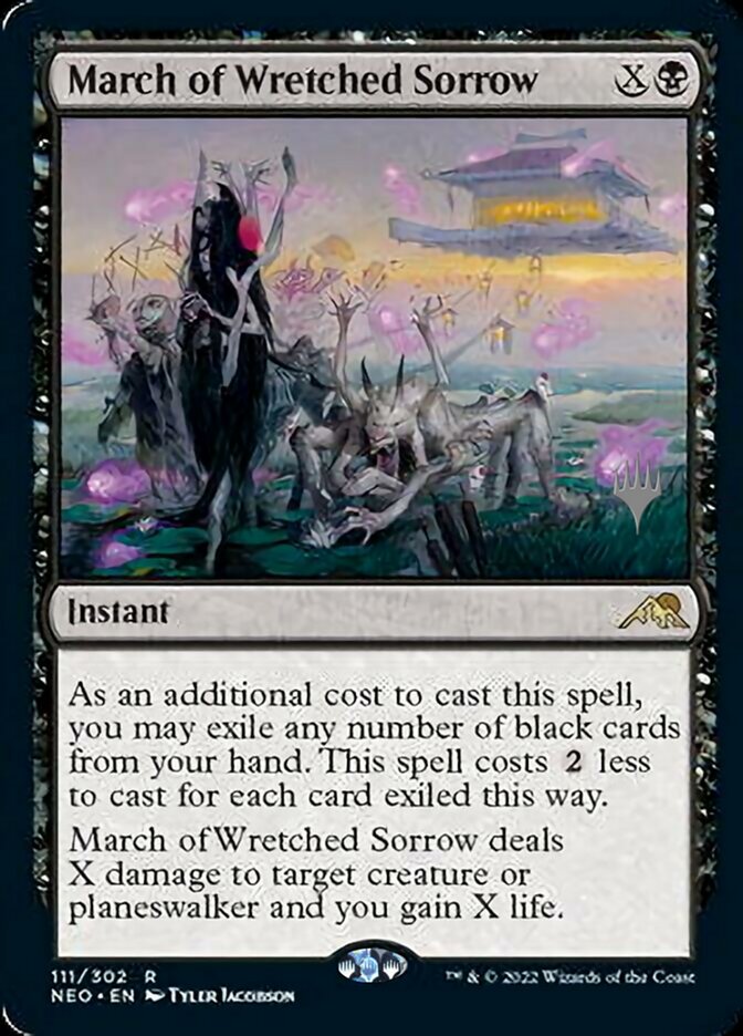 March of Wretched Sorrow (Promo Pack) [Kamigawa: Neon Dynasty Promos] | Exor Games Truro