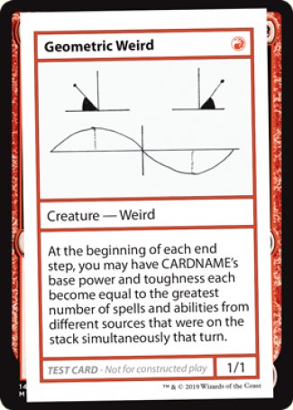 Geometric Weird (2021 Edition) [Mystery Booster Playtest Cards] | Exor Games Truro