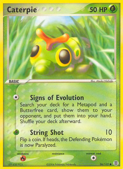 Caterpie (56/112) [EX: FireRed & LeafGreen] | Exor Games Truro