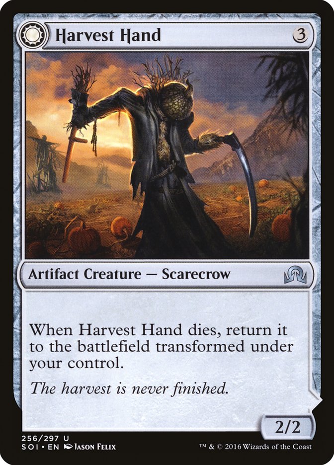 Harvest Hand // Scrounged Scythe [Shadows over Innistrad] | Exor Games Truro