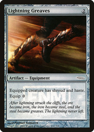 Lightning Greaves [Friday Night Magic 2009] | Exor Games Truro