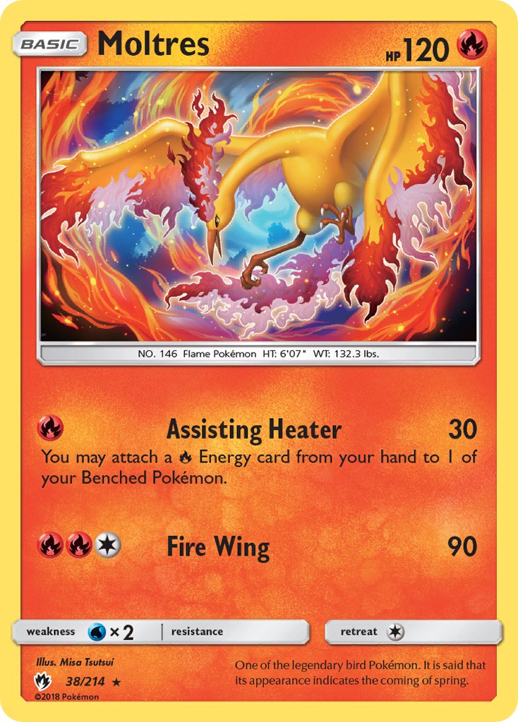 Moltres (38/214) (Let's Play, Eevee) Cracked Ice Holo) (Theme Deck Exclusive) [Sun & Moon: Lost Thunder] | Exor Games Truro