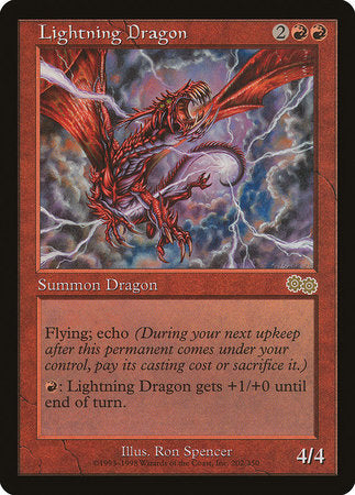 Lightning Dragon [Urza's Saga] | Exor Games Truro