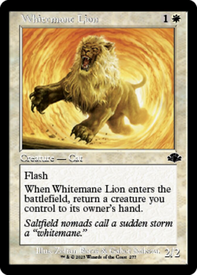 Whitemane Lion (Retro) [Dominaria Remastered] | Exor Games Truro