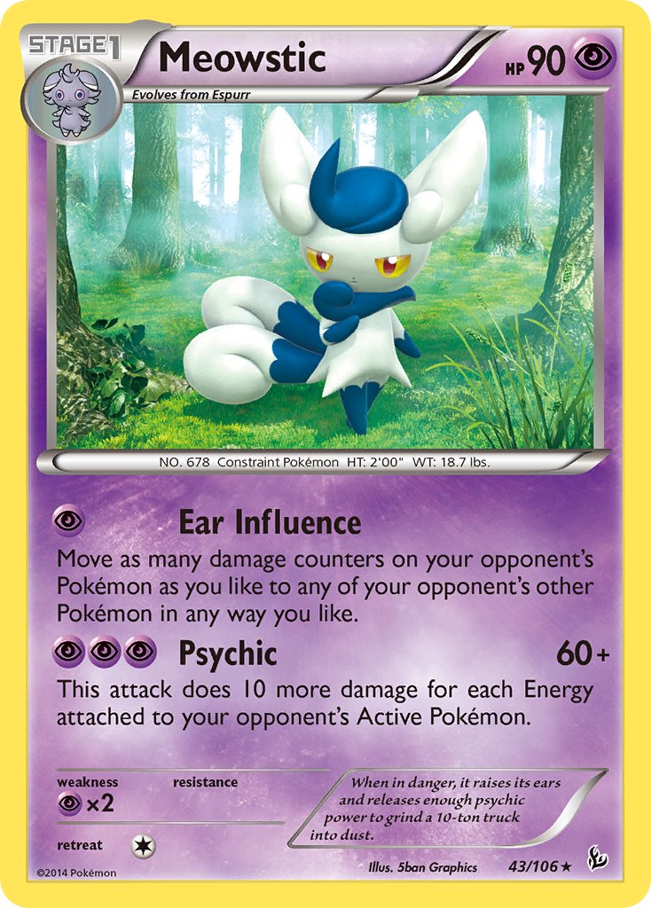 Meowstic (43/106) (Theme Deck Exclusive) [XY: Flashfire] | Exor Games Truro