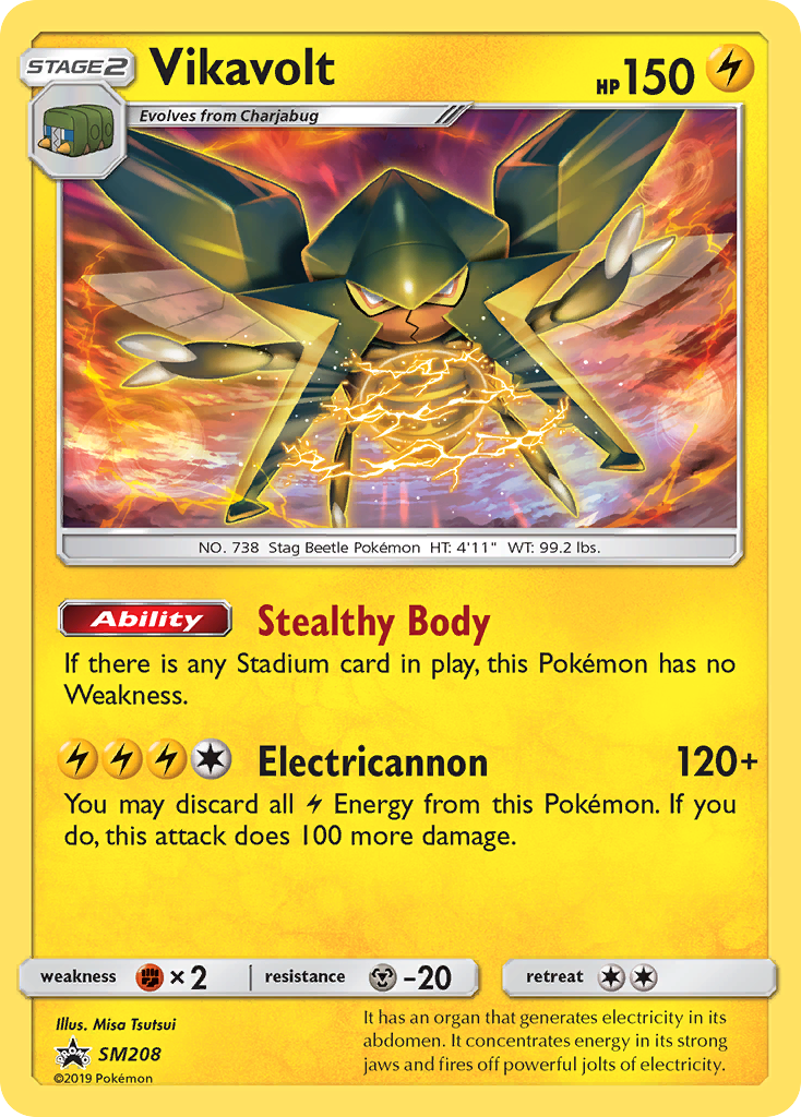 Vikavolt (SM208) [Sun & Moon: Black Star Promos] | Exor Games Truro