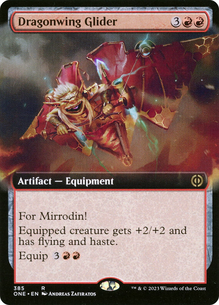 Dragonwing Glider (Extended Art) [Phyrexia: All Will Be One] | Exor Games Truro