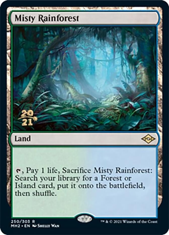 Misty Rainforest [Modern Horizons 2 Prerelease Promos] | Exor Games Truro