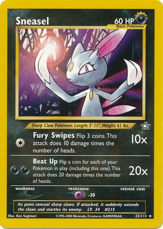 Sneasel (25/111) [Neo Genesis Unlimited] | Exor Games Truro