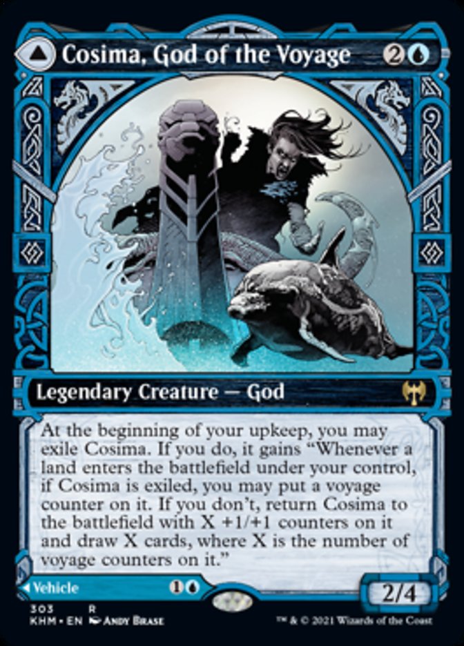Cosima, God of the Voyage // The Omenkeel (Showcase) [Kaldheim] | Exor Games Truro