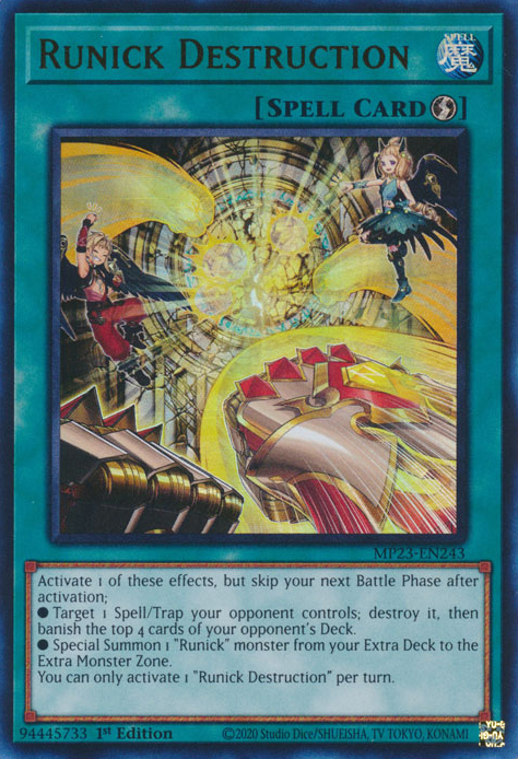 Runick Destruction [MP23-EN243] Ultra Rare | Exor Games Truro