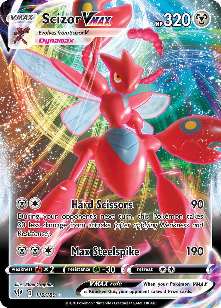 Scizor VMAX (119/189) [Sword & Shield: Darkness Ablaze] | Exor Games Truro