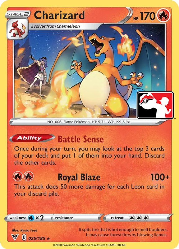 Charizard (025/185) [Prize Pack Series One] | Exor Games Truro