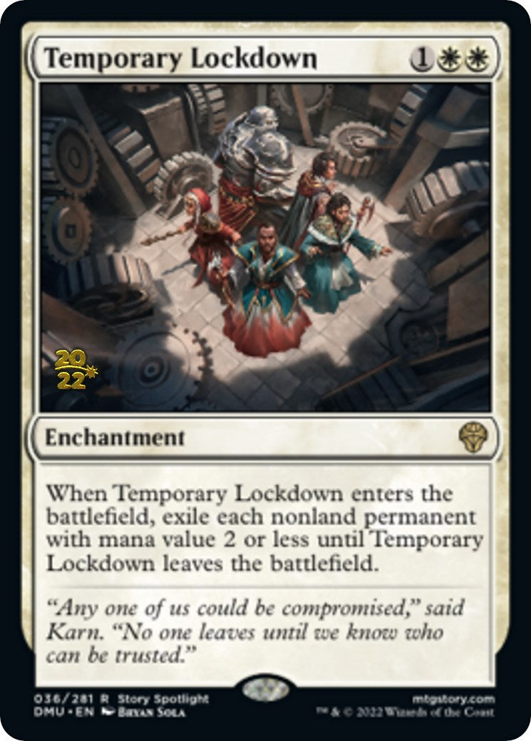 Temporary Lockdown [Dominaria United Prerelease Promos] | Exor Games Truro