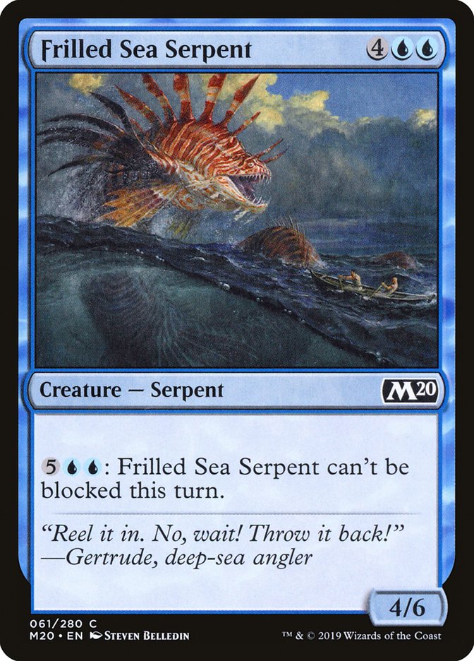 Frilled Sea Serpent [Core Set 2020] | Exor Games Truro