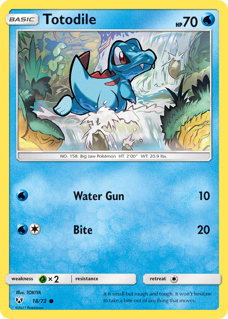 Totodile (18/73) [Sun & Moon: Shining Legends] | Exor Games Truro