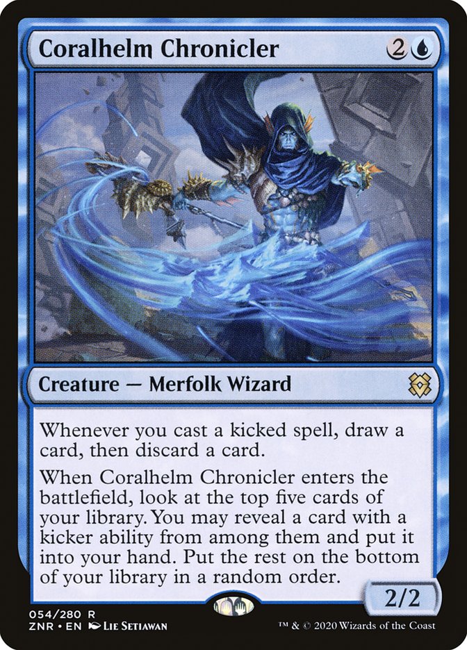 Coralhelm Chronicler [Zendikar Rising] | Exor Games Truro