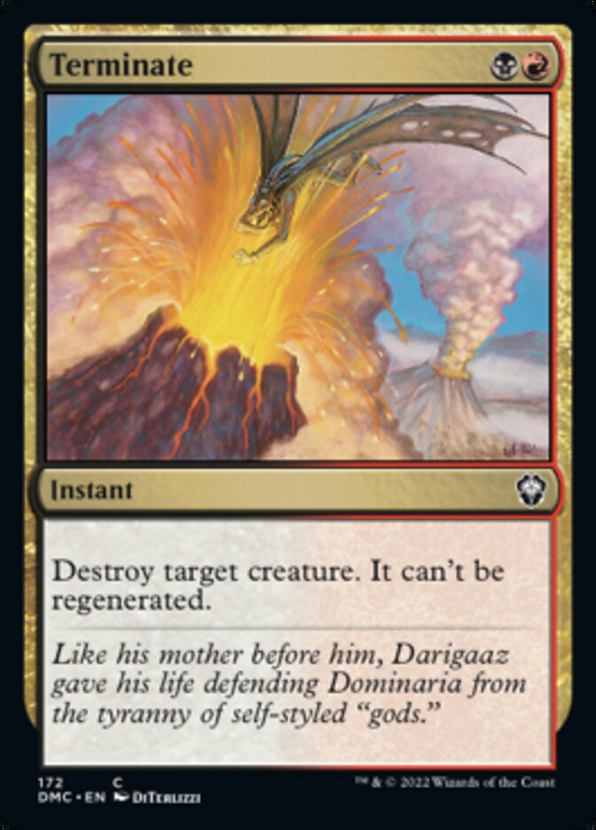 Terminate [Dominaria United Commander] | Exor Games Truro