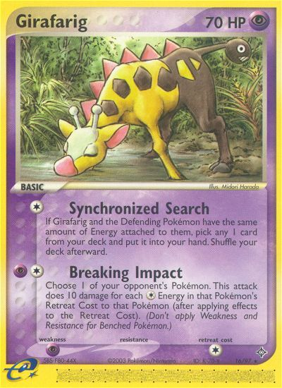 Girafarig (16/97) [EX: Dragon] | Exor Games Truro