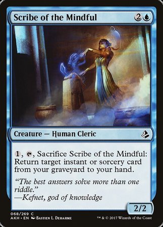 Scribe of the Mindful [Amonkhet] | Exor Games Truro