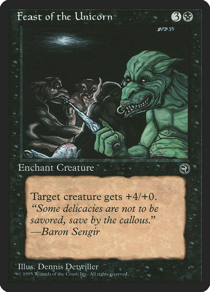 Feast of the Unicorn (Baron Sengir Flavor Text) [Homelands] | Exor Games Truro